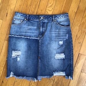 Mustard Seed denim skirt